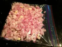 Gewürfelte Zwiebel einfrieren