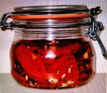 Getrocknete Tomaten in Olivenöl