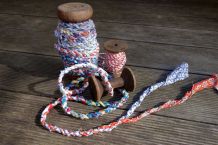 Geschenkband oder Kordel aus Stoffresten (Fabric Bands)