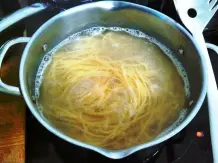 Spaghetti Puten-Carbonara ohne Sahne, laktosefrei