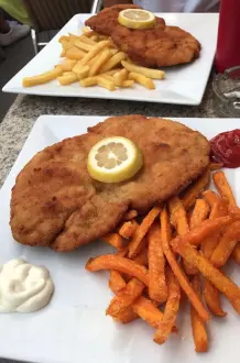 Schnitzel panieren - weniger Geschirr verwenden