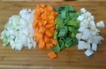 Nudelsuppe mit Hühnerfleisch - Wintersuppe