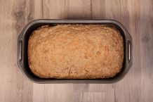 Brot backen mit Fertigmischung plus Weizenmehl