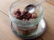 Brotauflauf im Glas aus misslungenem Hefebrot