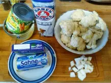 Blumenkohlragout mit Eieinlage
