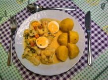 Blumenkohlragout mit Eieinlage