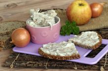 Selbst gemachtes Apfel-Griebenschmalz
