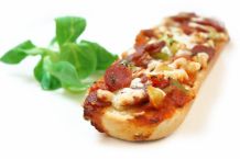 Schnelles Pizzabaguette