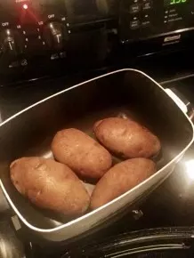 Folienkartoffeln ohne Folie oder Ofen