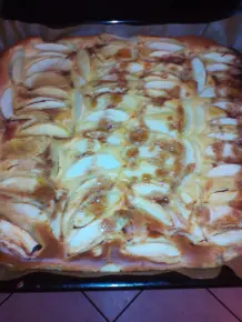 Apfelpfannkuchen vom Blech