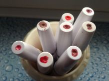 Übersicht bei der Auswahl der Lippenstiftfarbe
