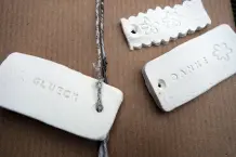 Geschenkanhänger aus Modelliermasse ~ DIY