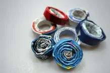 Papierkorb aus alten Zeitschriften ~ Upcycling