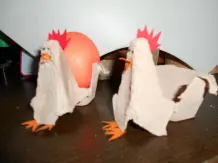 Eierbecher für Ostern aus Eierkarton