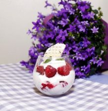 Schokokuss-Himbeer Nachtisch