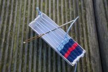 Mini-Webrahmen aus Streichholzschachtel basteln ~ DIY