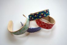 Armreifen aus Eisstielen basteln ~ DIY