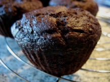 Schoko-Bananen-Muffins mit flüssigem Knusperkern
