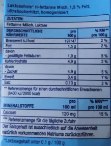 Was heißt "laktosefrei"?