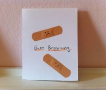 Gute Besserung - Karte für einen kranken Menschen basteln