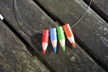 Upcycling: Schmuck aus Buntstiftresten