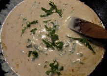 Chicoree-Creme-Süppchen mit Rucola - warm oder kalt!