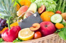 Obst und Gemüse im Sommer