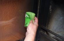 Ofenfenster reinigen mit Scheuermilch