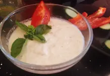 Bananen-Meerrettich Dip mit Knoblauch