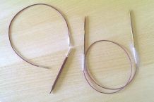 Vergleich Stricknadelstärke KnitPro Symfonie und Cubics