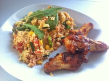Leckerer Couscous Salat mit Rucola