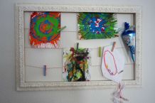 Leerer Bilderrahmen als kleine Kunstgalerie