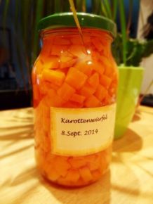 Karotten im Glas konservieren & Rezept Mayonnaise Salat