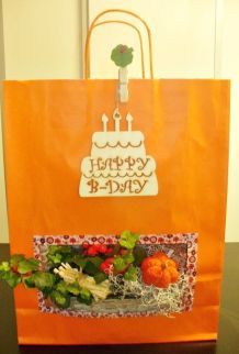 Eine Tüte voller Blumen - eine schöne Geschenkidee