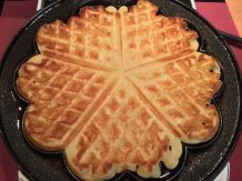 Buttermilchwaffeln "Heiße Liebe"