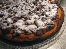 Saftige Schoko-Quitten-Torte mit knusprigen Kakaostreuseln