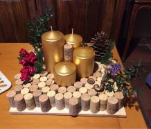 Adventskranz aus Korken