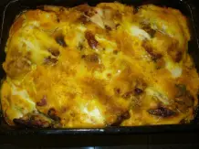 Überbackene Mozzarella-Hähnchenfilets mit geschmortem Chicoree