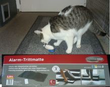 Batteriebetriebene Alarm-Trittmatte als Katzenklingel