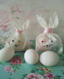 Kleine Osterhasen Geschenktüten herstellen