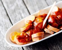 Currywurst (Oberländer) ohne Fett anbraten