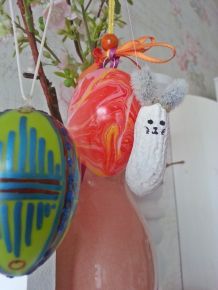 Osterdeko: Erdnuss-Osterhäschen zum Aufhängen