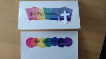 Konfirmationskarten auf textile Art entwerfen