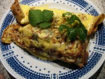 Überbackene Schinken-Spargel-Crepes