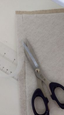 Aufgebügeltes Volumenvlies leicht wieder entfernen