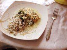 Wildlachsfilet auf Spinatbett