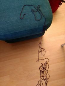 Gestrick entspannt aufribbeln