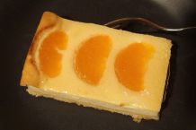 Quark und Kuchen mit Spudelwasser "cremen"