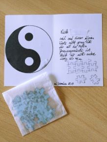 Genesungskarte als Puzzle