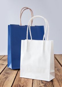 Papiertaschen mit Kordel: Gedrehte Schnur weiterverwenden